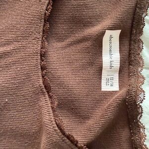 Abercrombie Kids Chocolate Ribbed Tee